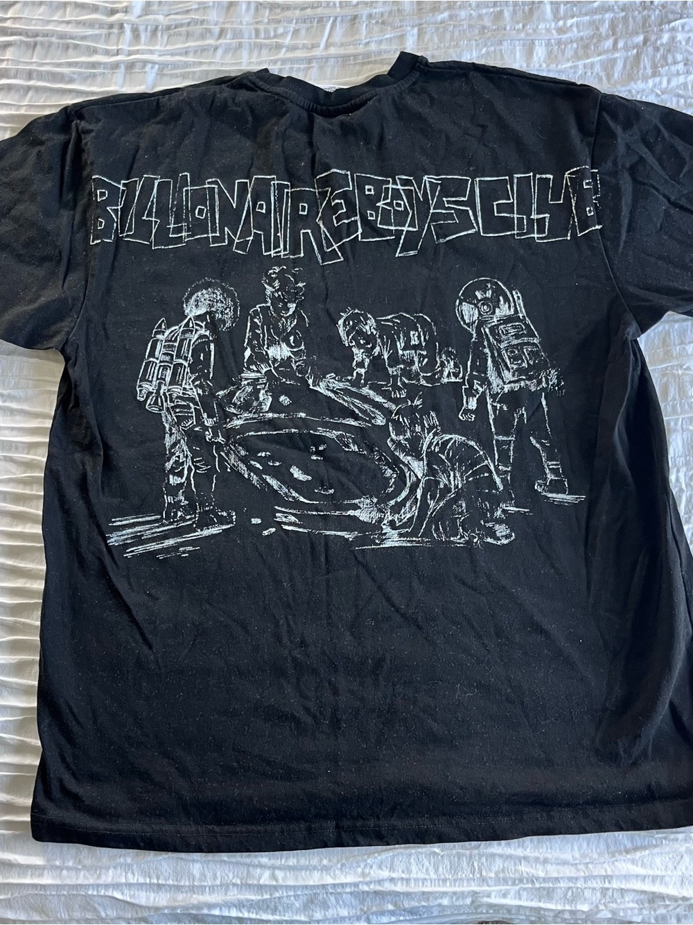 Billionaire Boys Club Black Tee with White Tag Logo